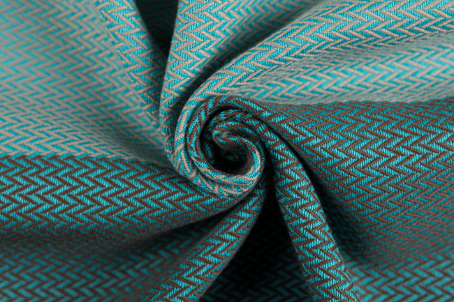 Chusta tkana LennyLamb - Mała Jodełka Baby Mint