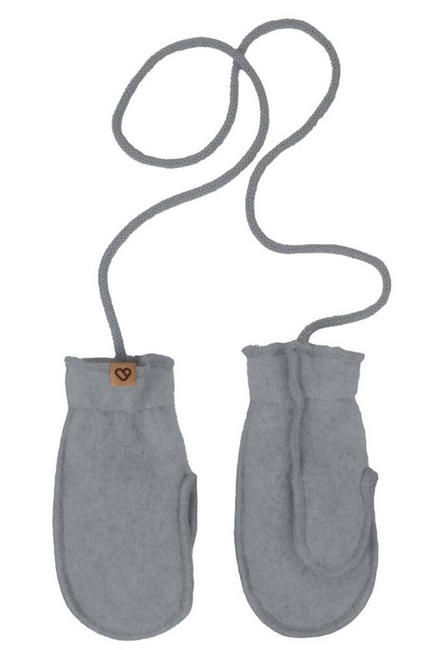 Zaffiro - Children's Mittens - Grey Premium Wool 5 months - 2 years