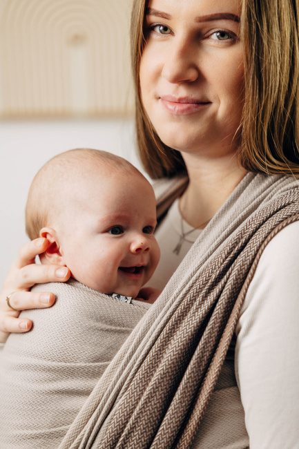 Basic Line Baby Sling LennyLamb - Baby Caffe Latte