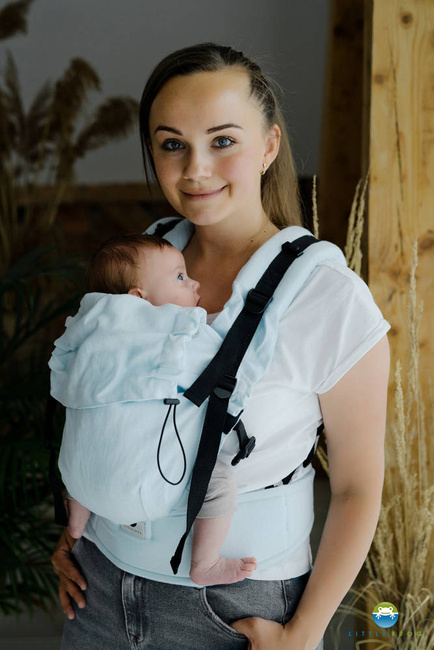 Little Frog baby carrier - Linen Prime - Light Blue