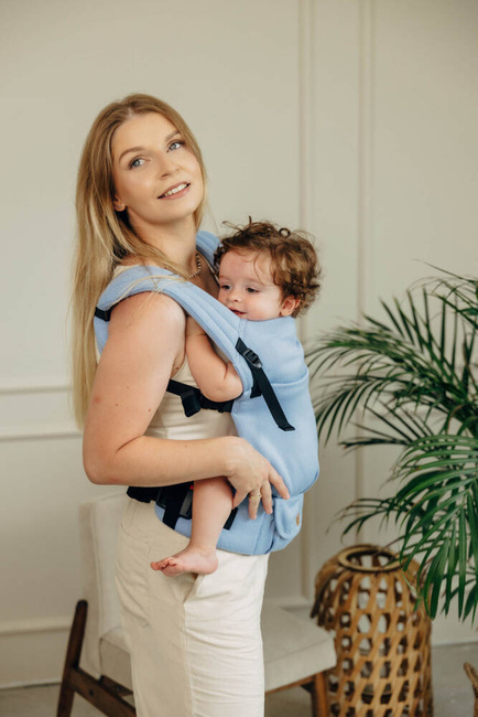 LennyLamb baby carrier - LennyLight - Little Herringbone Skylight