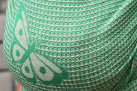 Woven wrap Sensimso Slings - Happy Butterfly Light Jadeide