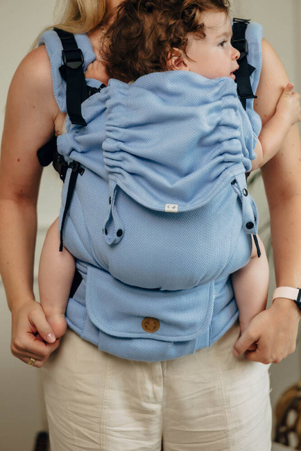 LennyLamb Baby carrier: LennyUpGrade: Litte Herringbone Skylight