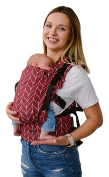 Nosidełko Kavka MultiAge Pro: Burgundy Braid Cotton