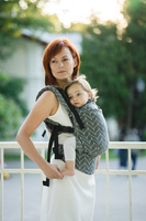 Baby carrier Kavka Multi-age stone grey braid