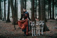 Woven wrap Sensimso Slings - Wolves Ginger