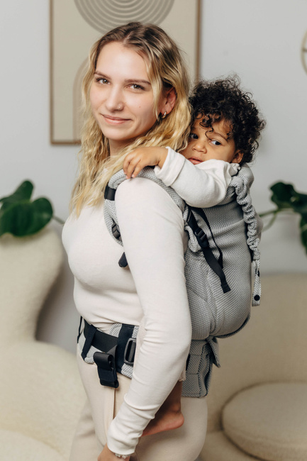 LennyLamb Baby carrier: LennyPreschool : Litte Herringbone Grey