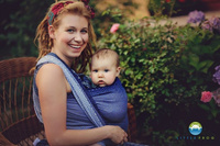 Chusta tkana Little Frog Marine Cube