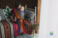 Woven wrap Little Frog Aura in Love