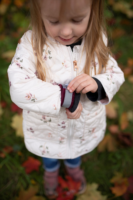 Kinder Hop Reflective wristband Flash - Red