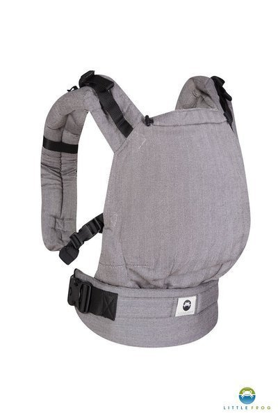 Baby carrier Little Frog - Graphit Herringbone
