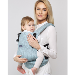 Zaffiro - Adjustable baby carrier Ergo Mint Leaves