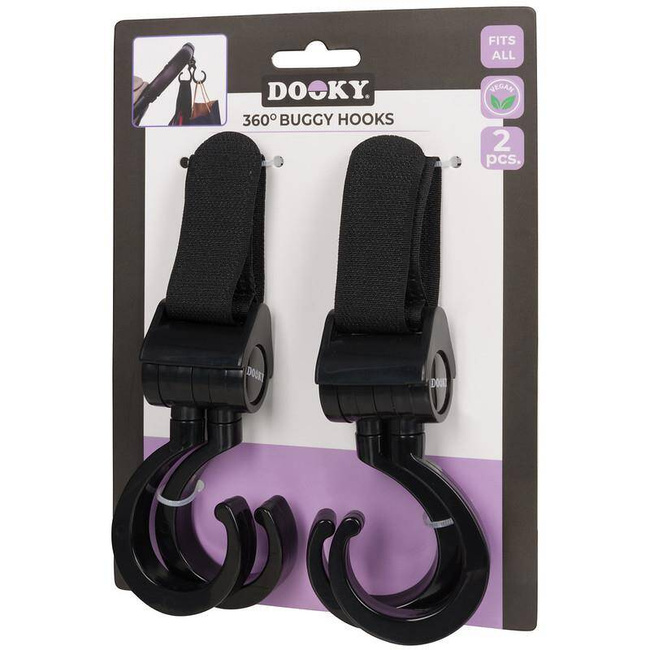 Dooky 360° Swivel Hooks for Strollers (Set of 2)