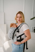 Baby carrier Kavka Essence: Grey Dots Print