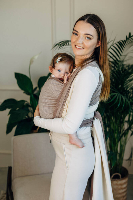 Basic Line Baby Sling LennyLamb - Little Herringbone Baby Cupcake