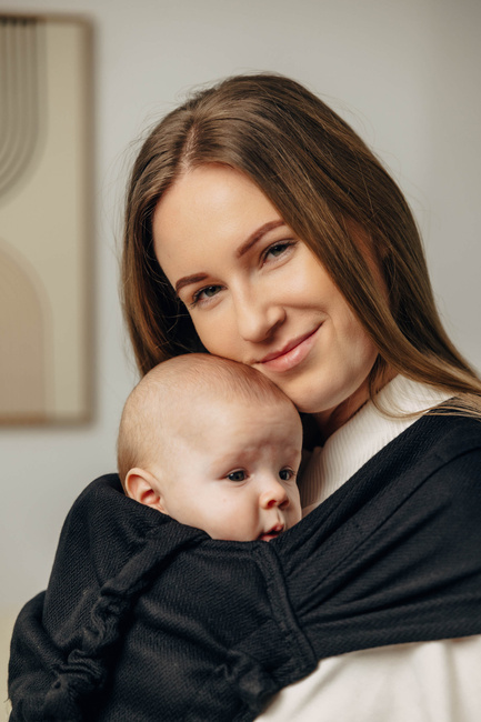 Nosidło hybrydowe LennyLamb - Jodełka Czarny Heban