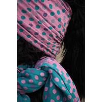 Chusta kółkowa/Ring Sling Yaro Polka Dot Ultra Petrol Pink Glam