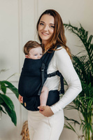 LennyLamb baby carrier - LennyLight - Little Herringbone Ebony Black