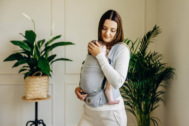 LennyLamb baby carrier - LennyLight - Little Herringbone Grey