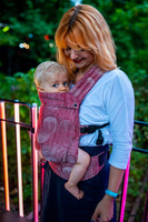 Nosidełko Qusy - Sand Stories Polka Tencel