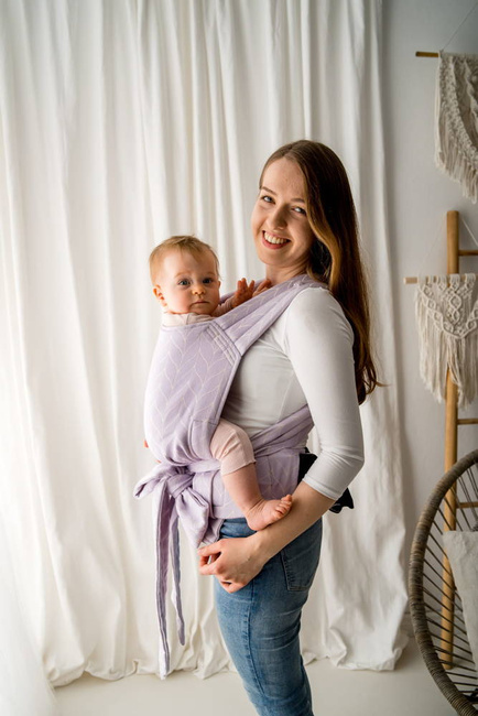 Nosidełko Kavka Handy: Lilac Braid Bamboo