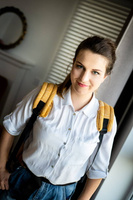 Nosidełko regulowane Qusy - Sand Stories Mustard