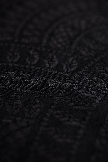 Woven wrap LennyLamb - Peacock's Tail Pitch Black