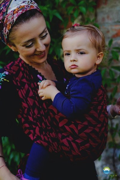 Chusta tkana Little Frog - Ruby Dust