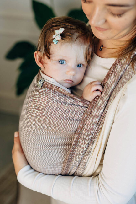 Basic Line Baby Sling LennyLamb - Little Herringbone Baby Cupcake