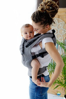 Baby carrier Little Frog - Graphit Herringbone