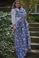 Chusta tkana Yaro Slings - Chamomile Trinity Purple Pine Tencel Confetti