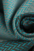 Chusta tkana LennyLamb - Mała Jodełka Baby Mint