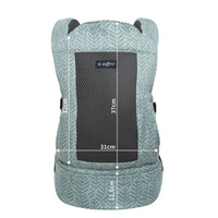 Zaffiro - baby carrier City Air: Grey Leaves