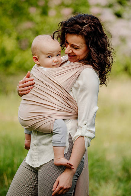 Elastic Baby Wrap - Beige (5 m.)