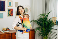 LennyLamb baby carrier - LennyLight - Rainbow Lotus