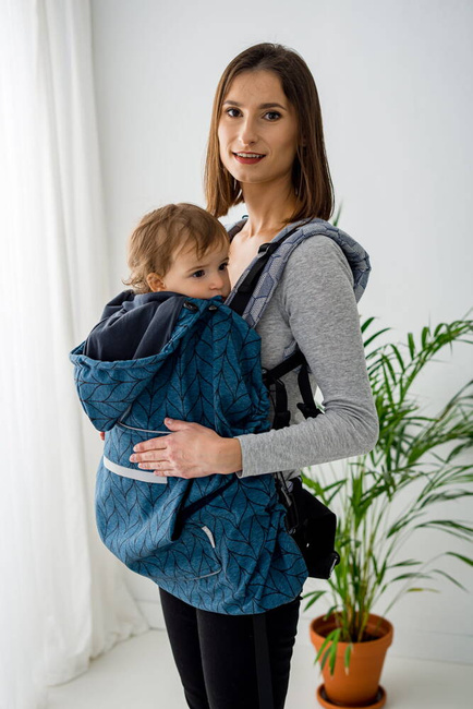 Kavka Baby Cover - 2in1 Petrol Braid