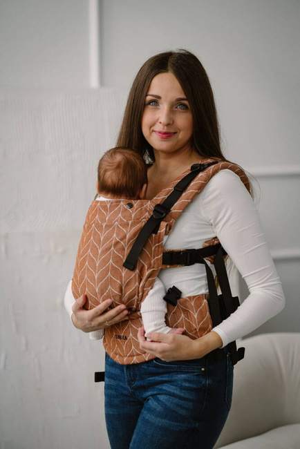 Baby carrier Kavka Multi-age Magnetic: Hazelnut Braid (Cotton/Linen/Viscoze)