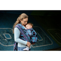 Woven wrap Yaro Walz Duo Black Blue Red