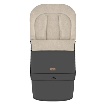 Zaffiro - Regulowany wełniany śpiwór SleepGrow Aspen 0-36m - Anthracite