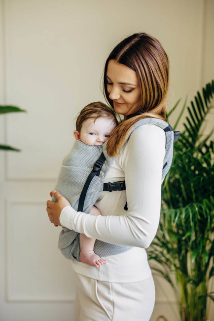 LennyLamb baby carrier - LennyLight - Little Herringbone Grey