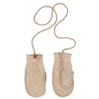 Zaffiro - Children's Mittens - Beige Premium Wool 5 months - 2 years