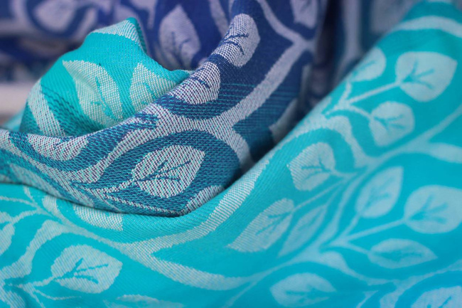 Woven wrap Yaro Slings - La Vita Aqua Grad Natural Kapok