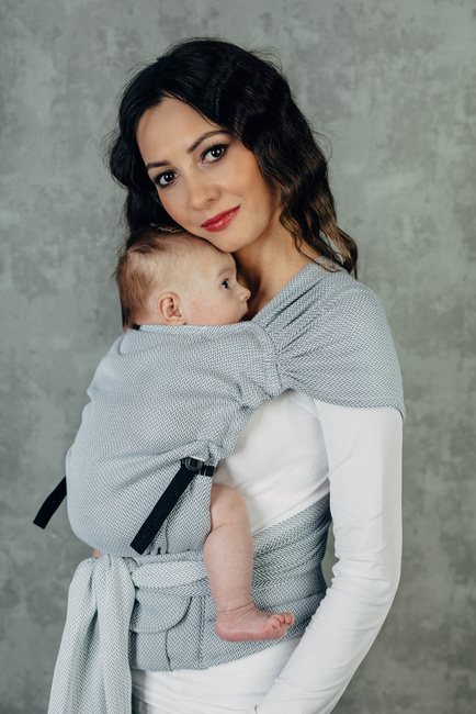 Nosidło LennyHybrid LennyLamb - Mała Jodełka Szara