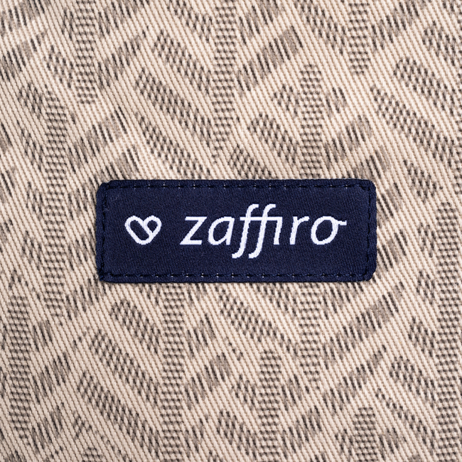 Zaffiro - baby carrier City: Beige Leaves