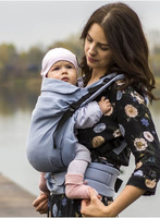 Nosidełko Kinder Hop Multi Grow: Herringbone Blue