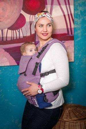 EverySlings Baby carrier:  MiMi 2.0. - Spike Lilac (60% cotton, 40% linen)