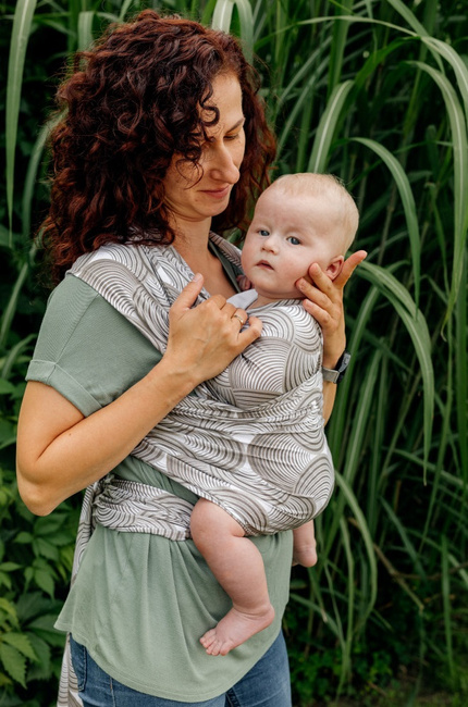 Elastic Baby Wrap - Beige-Brown (5 m.)