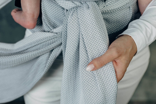 Nosidło LennyHybrid LennyLamb - Mała Jodełka Szara