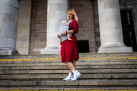 Nosidło regulowane Qusy -Sand Stories Goose Tencel