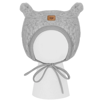Zaffiro - Czapeczka Violet 100% wełna - Baranek M (0-12m) Grey